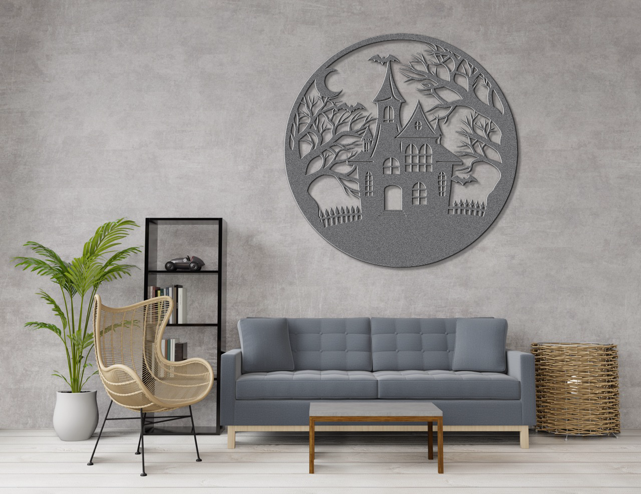 Spooky house Halloween