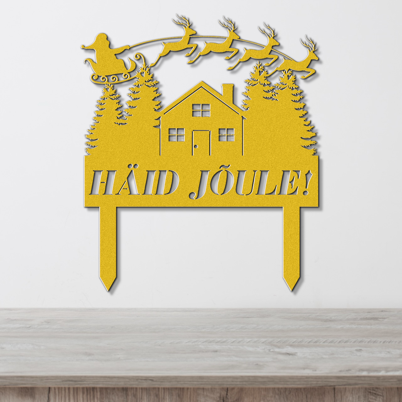 Christmas ground sign