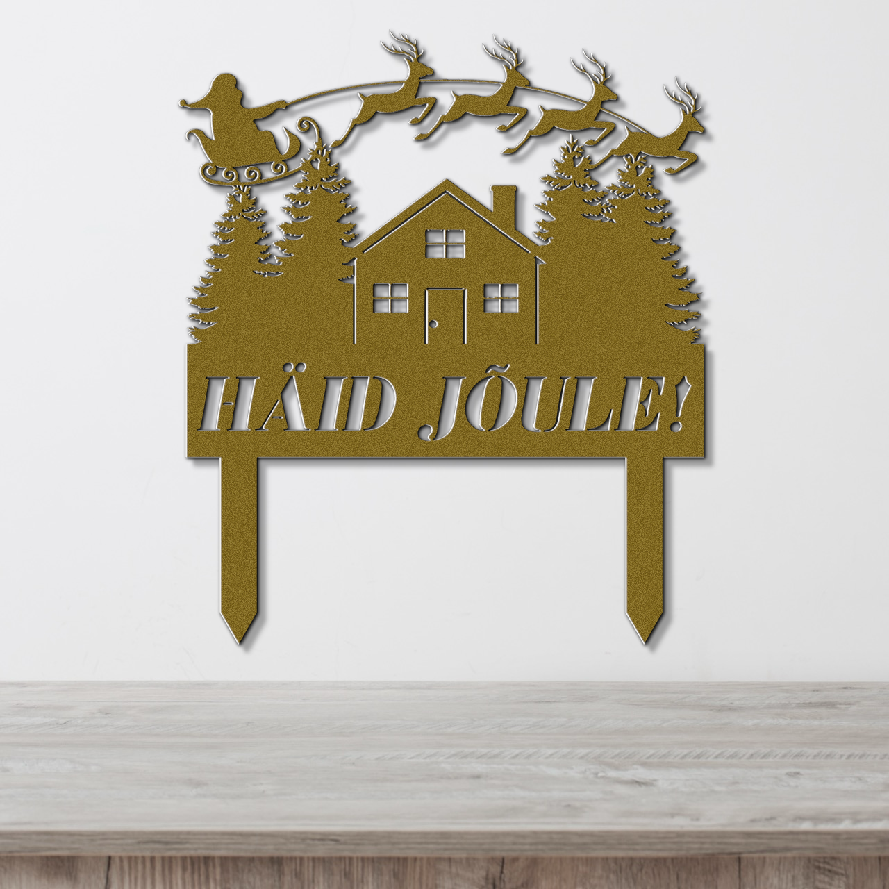 Christmas ground sign