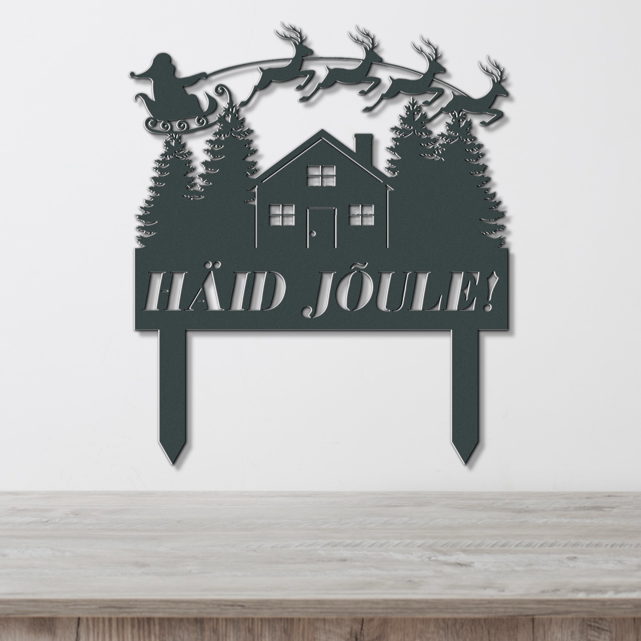 Christmas ground sign