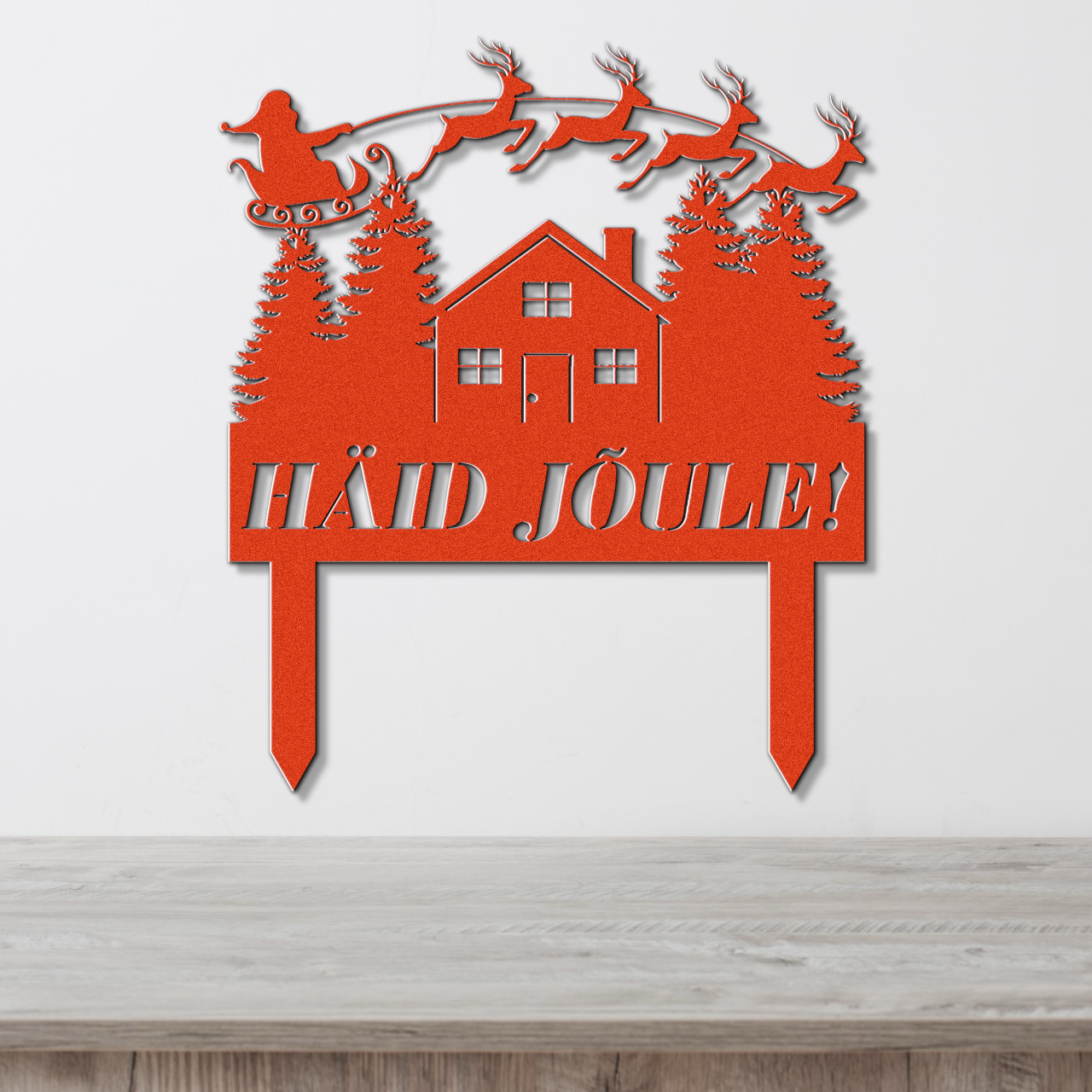 Christmas ground sign