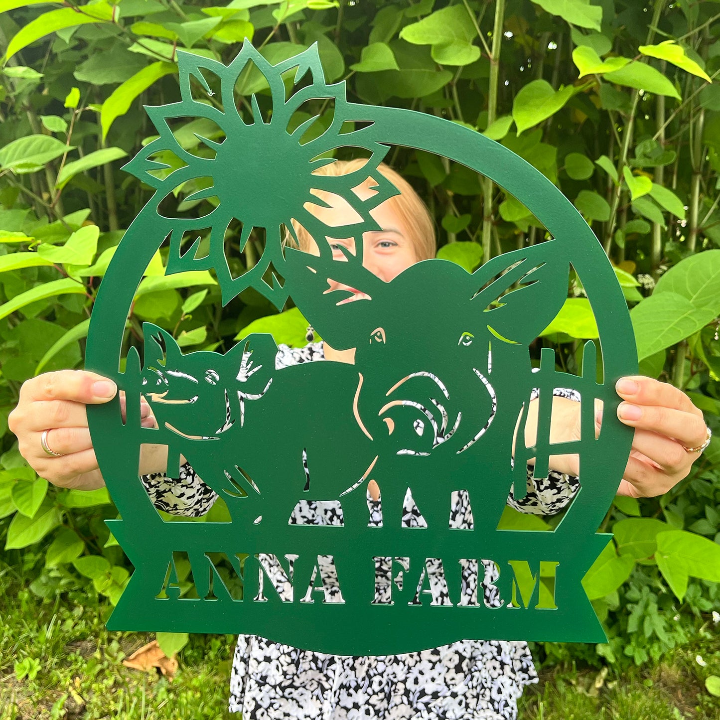 Custom Farmhouse Themed Metal Sign