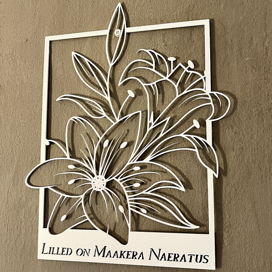 Customisable Frame with Flowers