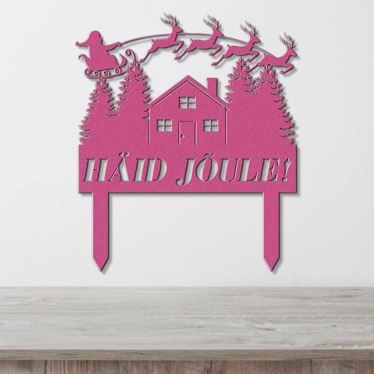 Christmas ground sign