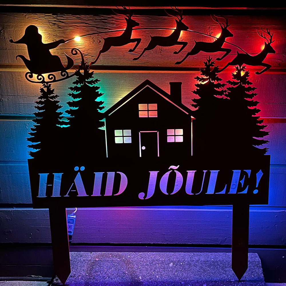 Christmas ground sign