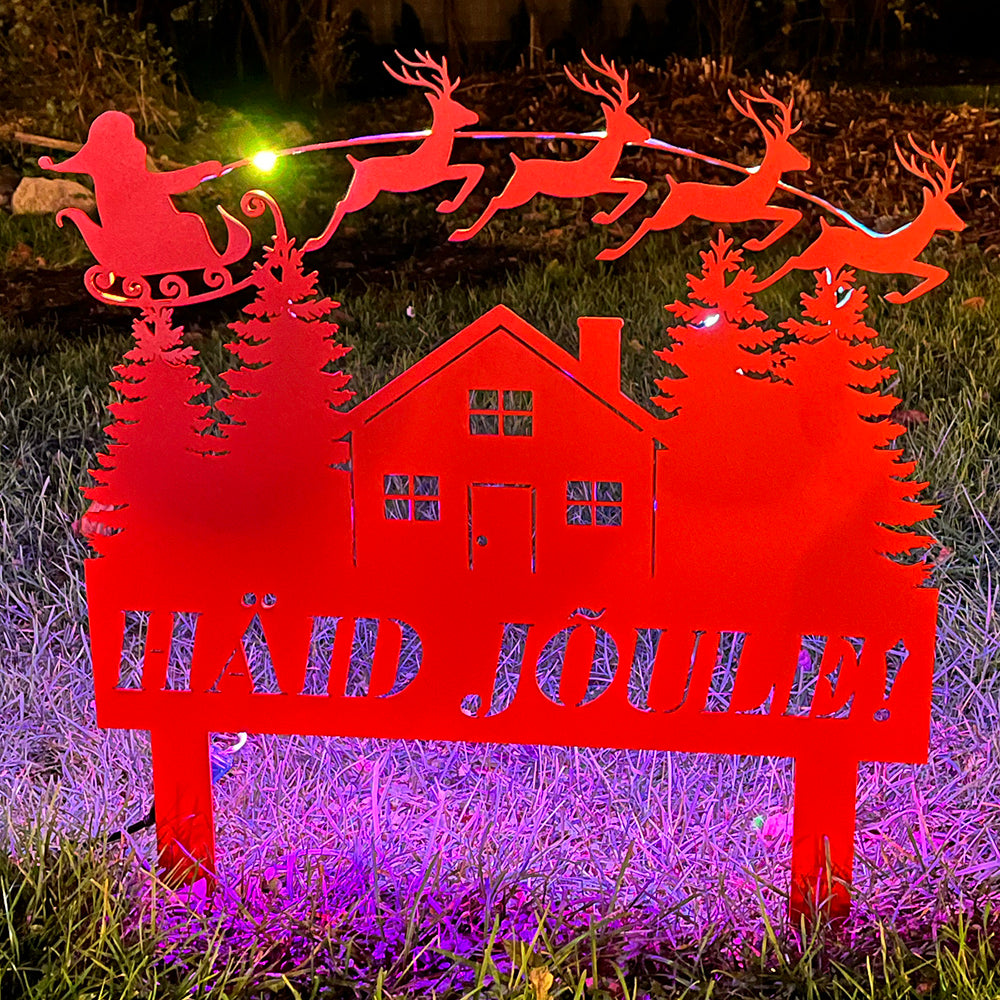 Christmas ground sign