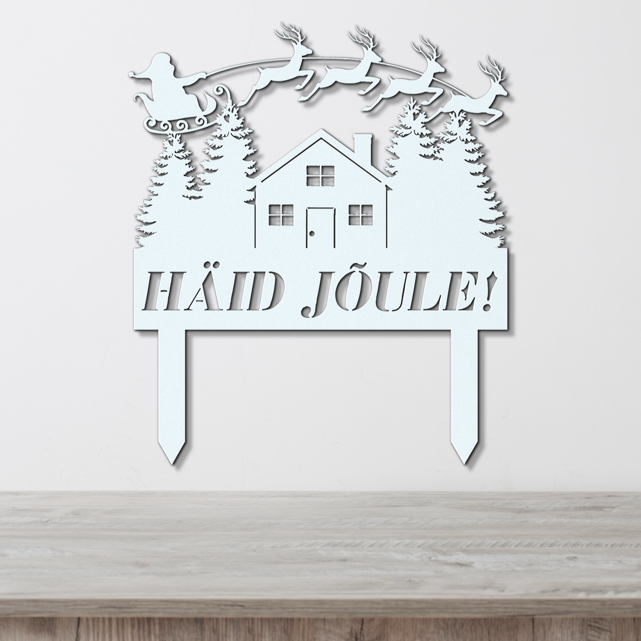 Christmas ground sign
