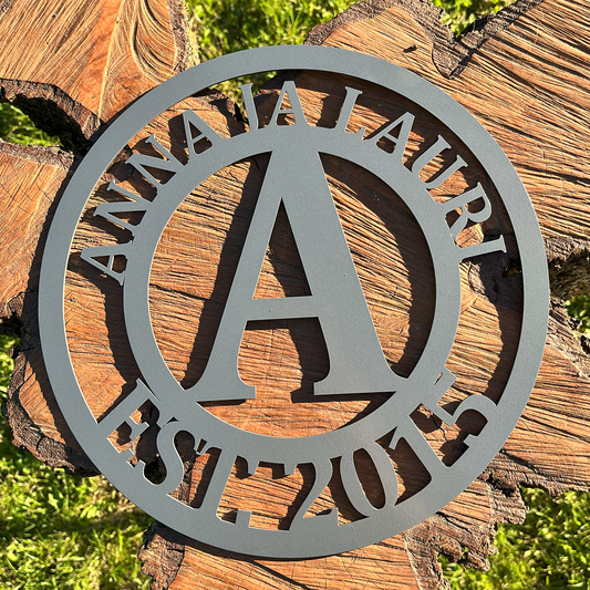 Custom Metal Name Sign