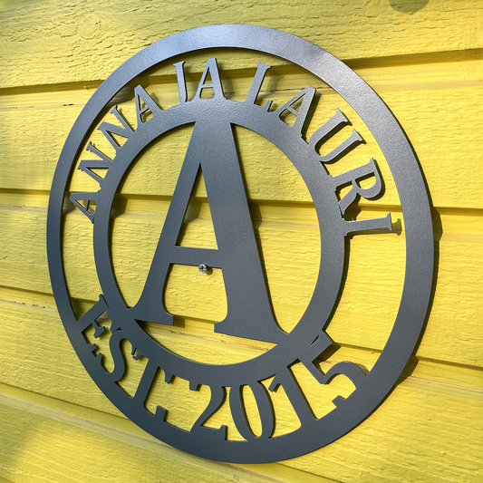 Custom Metal Name Sign