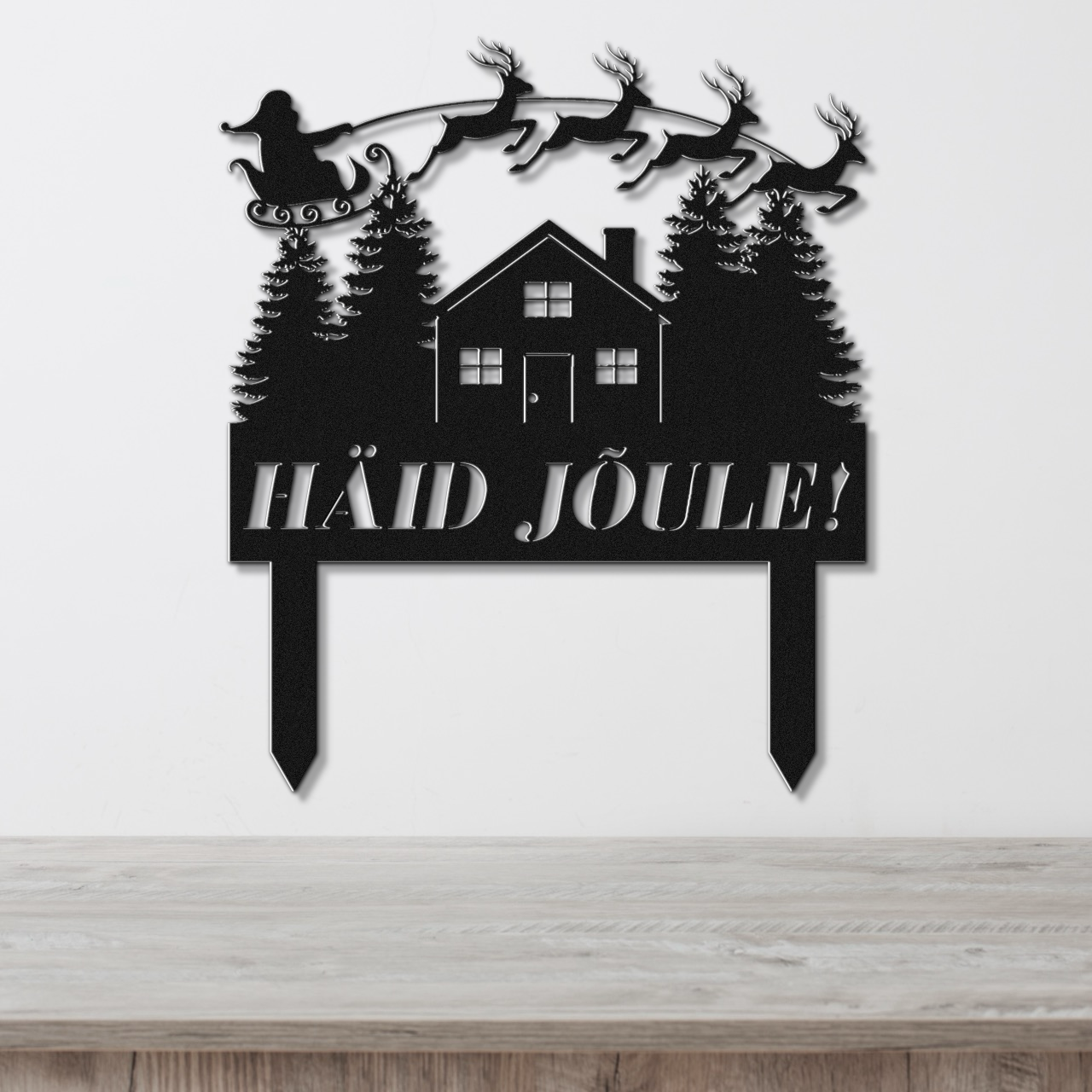 Christmas ground sign