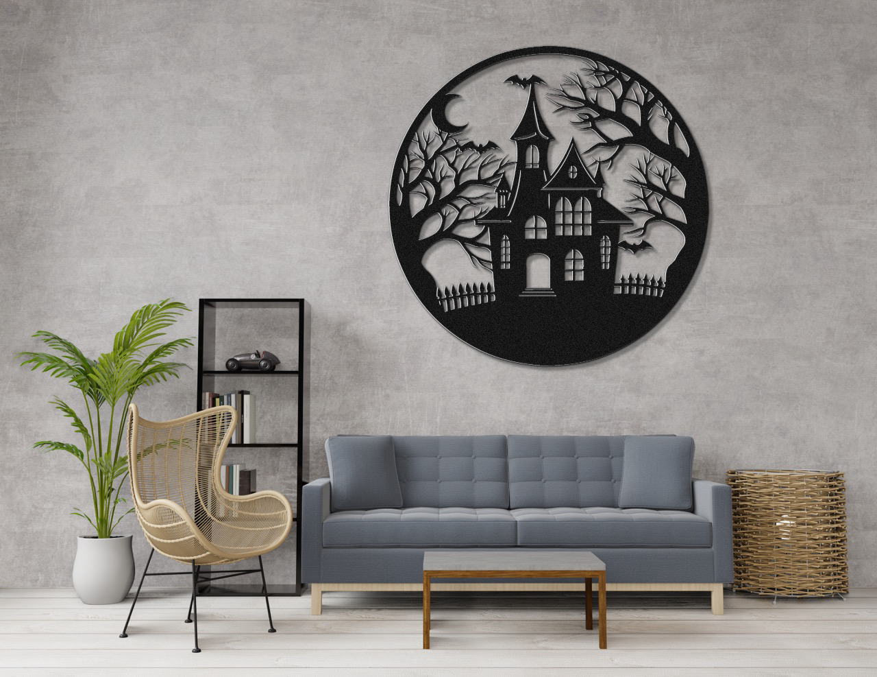 Spooky house Halloween