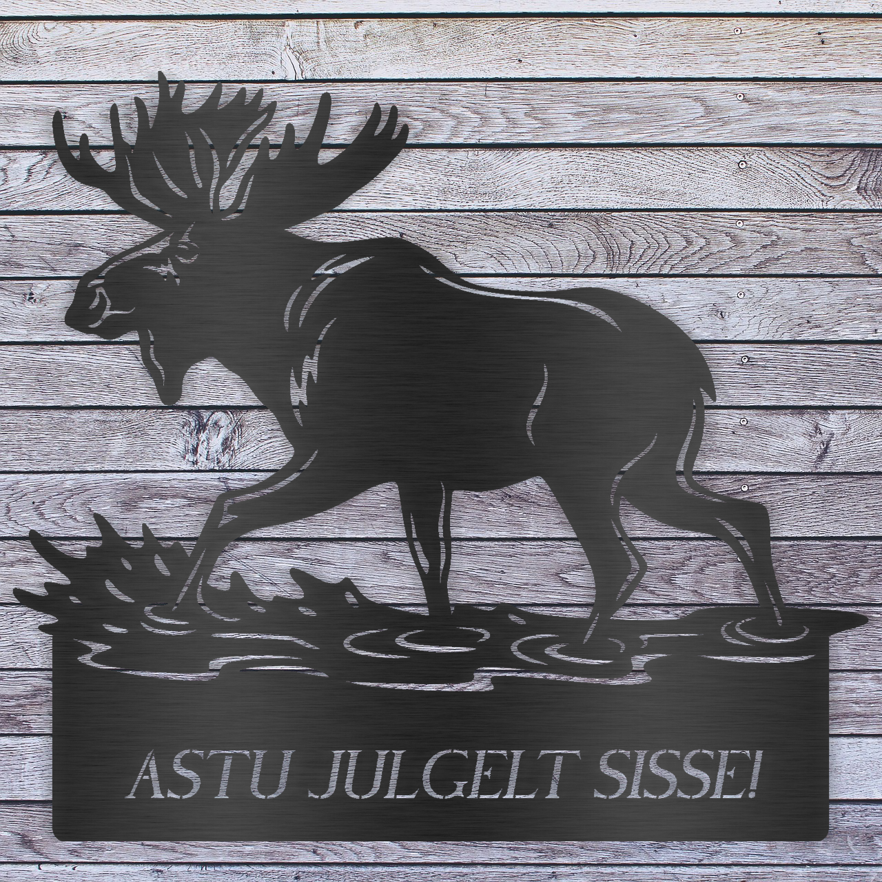 Moose in water