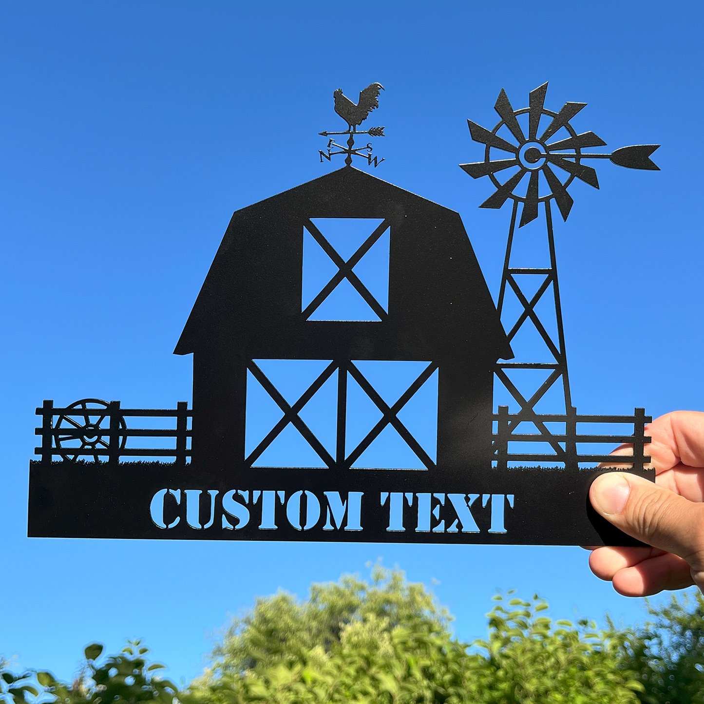 Farm name with a rooster