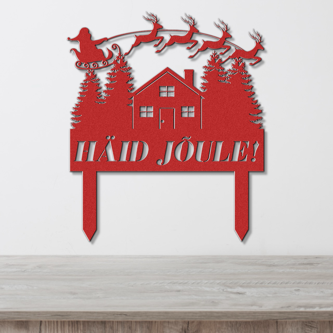 Christmas ground sign
