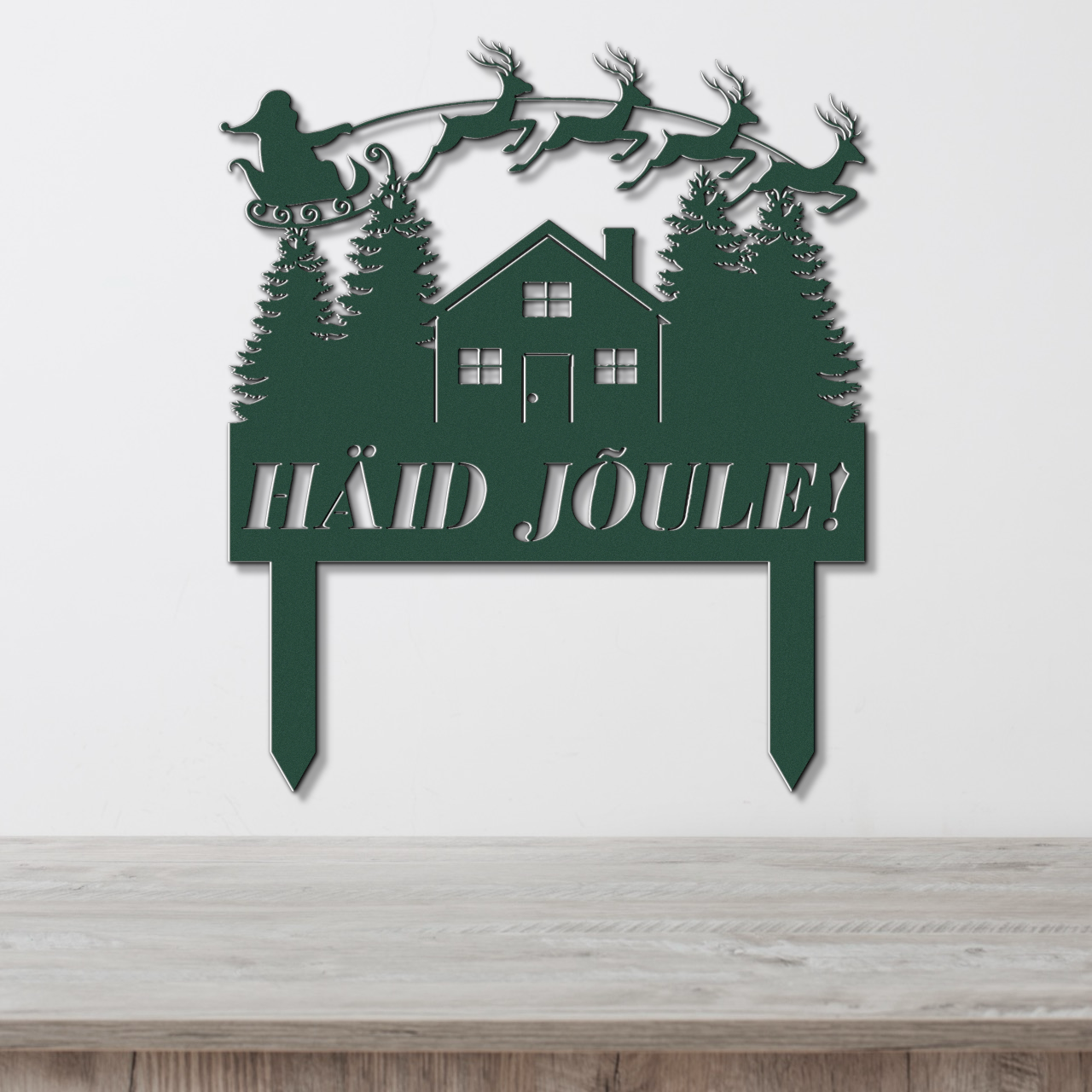Christmas ground sign
