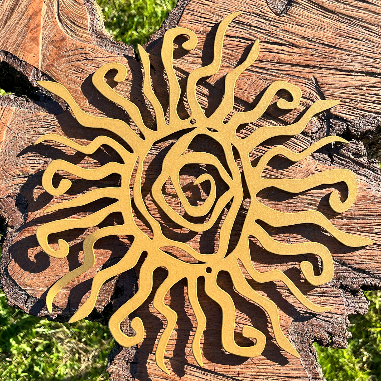 Tribal Sun Metal Sign