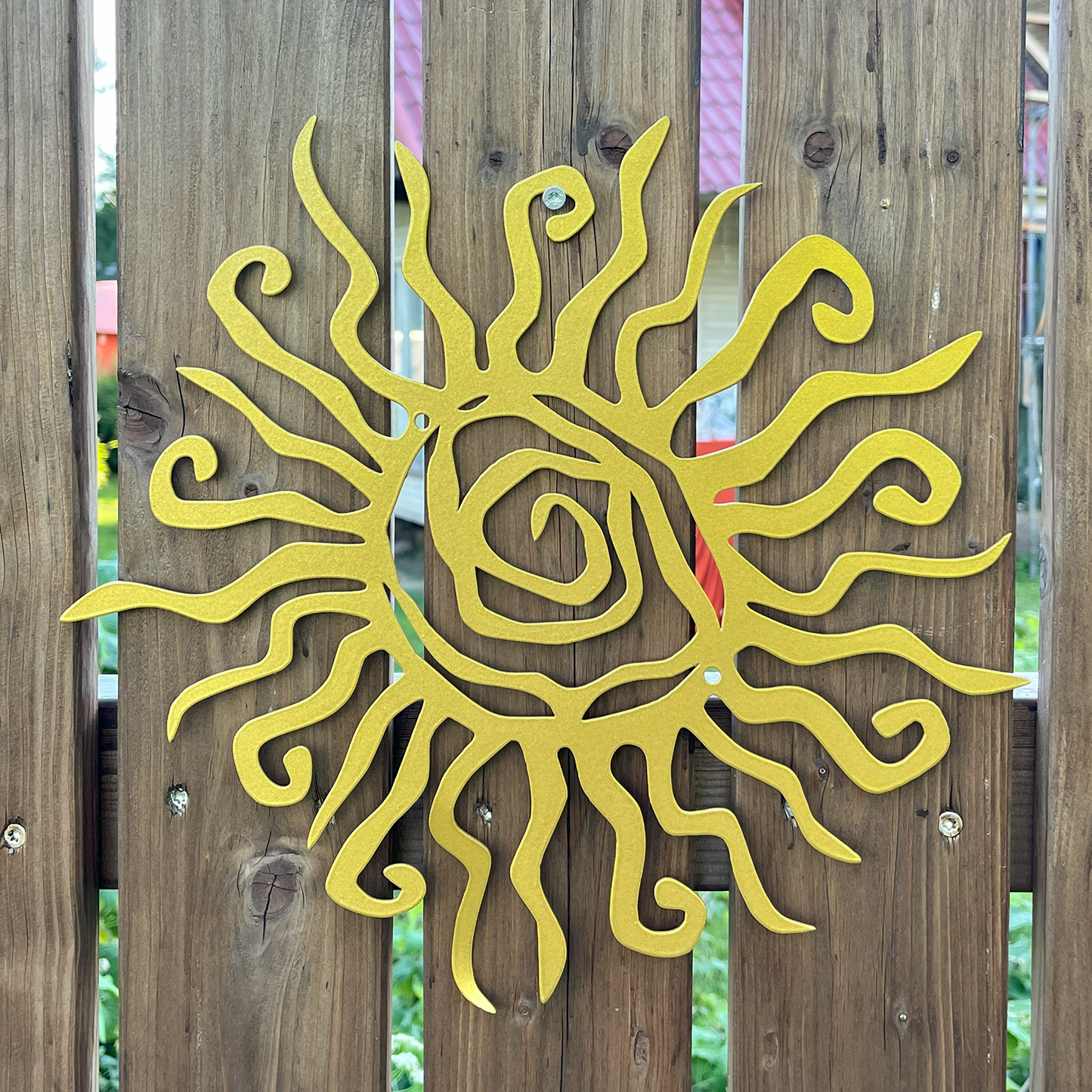 Tribal Sun Metal Sign