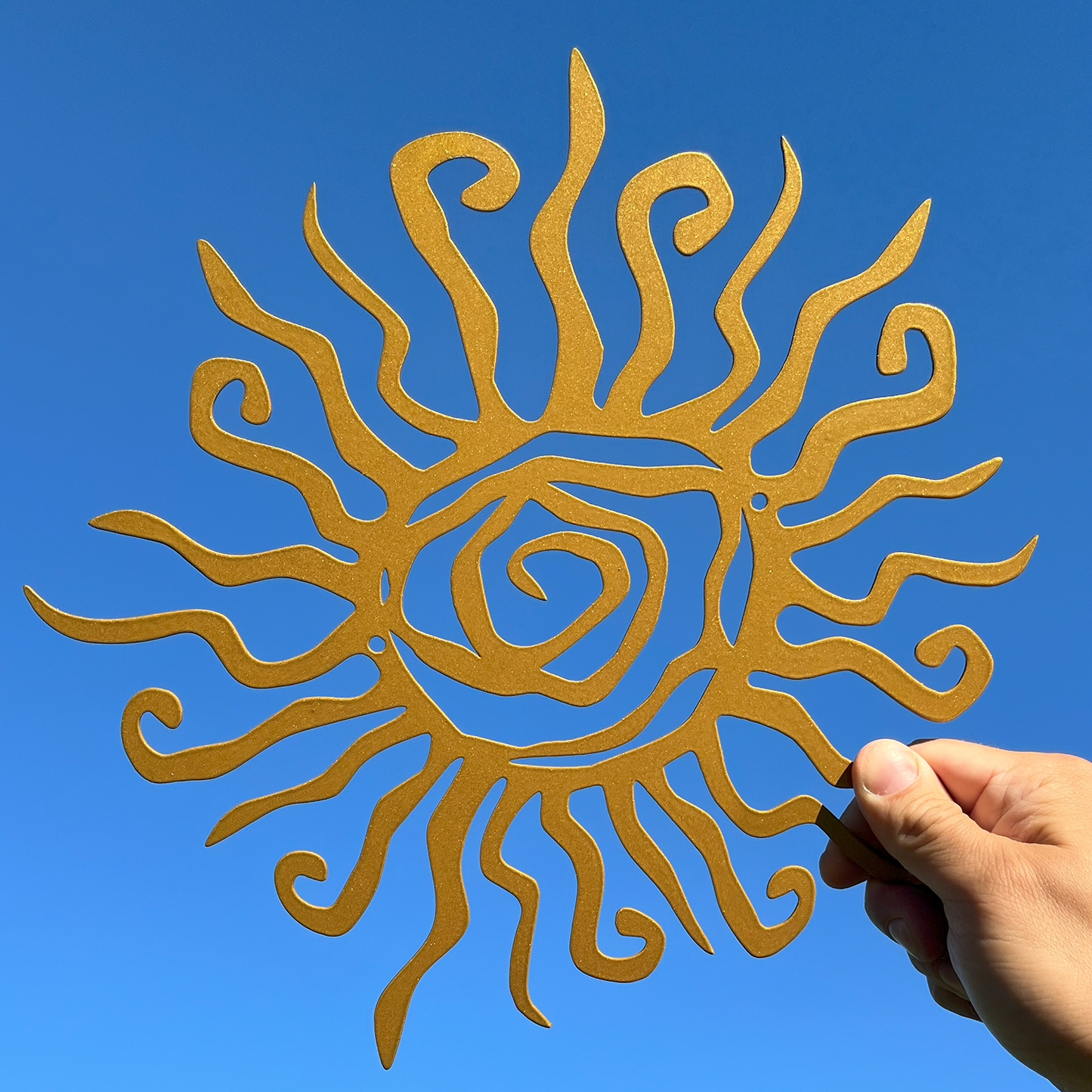 Tribal Sun Metal Sign