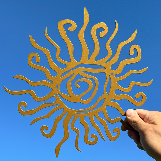 Tribal Sun Metal Sign