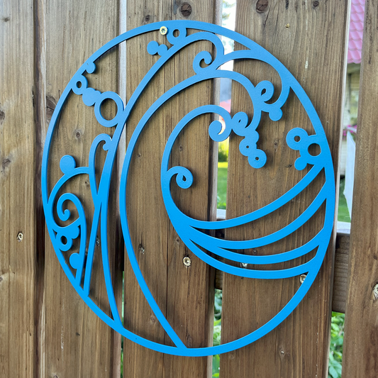 Water Element Metal Wall Sign
