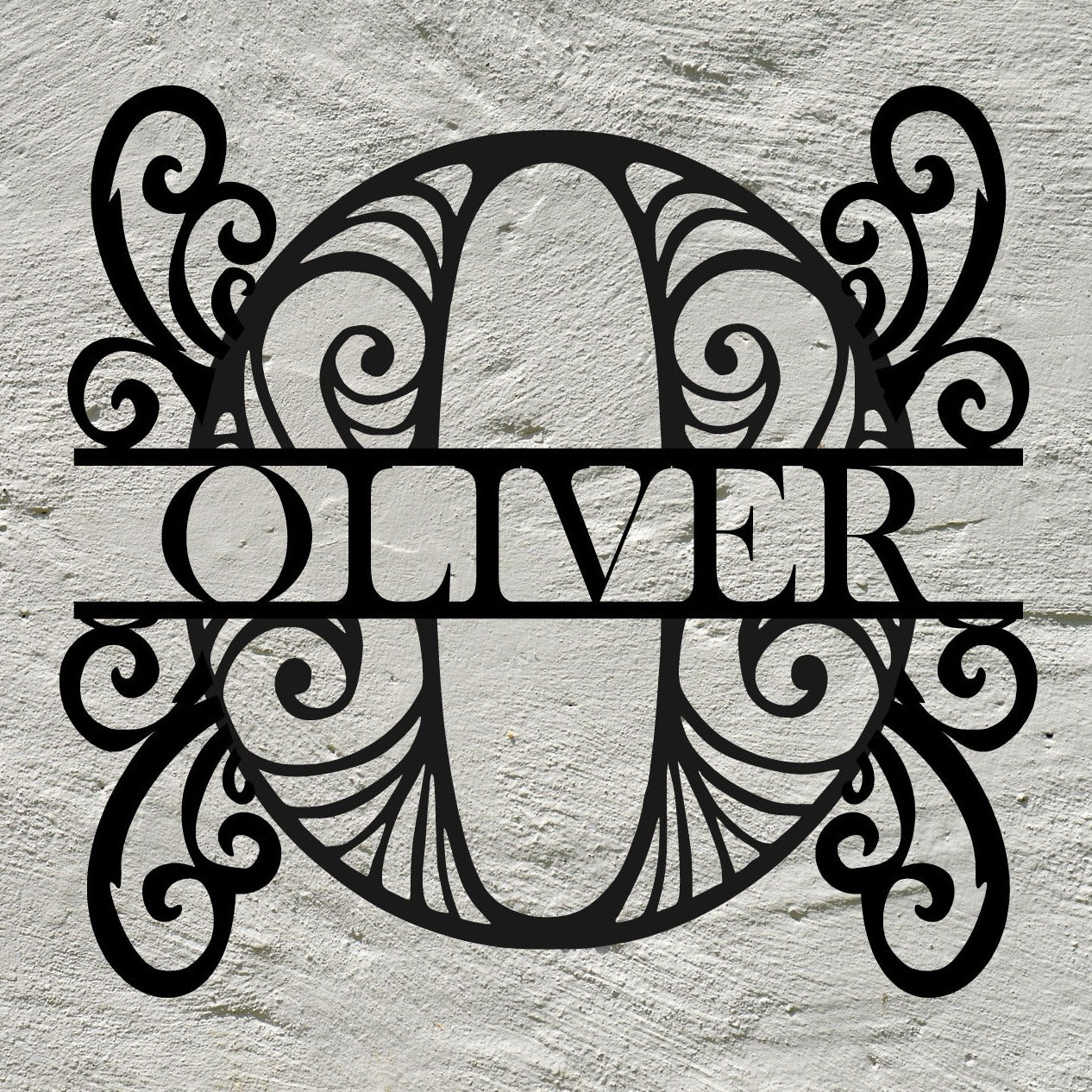Custom Monogram Metal Sign