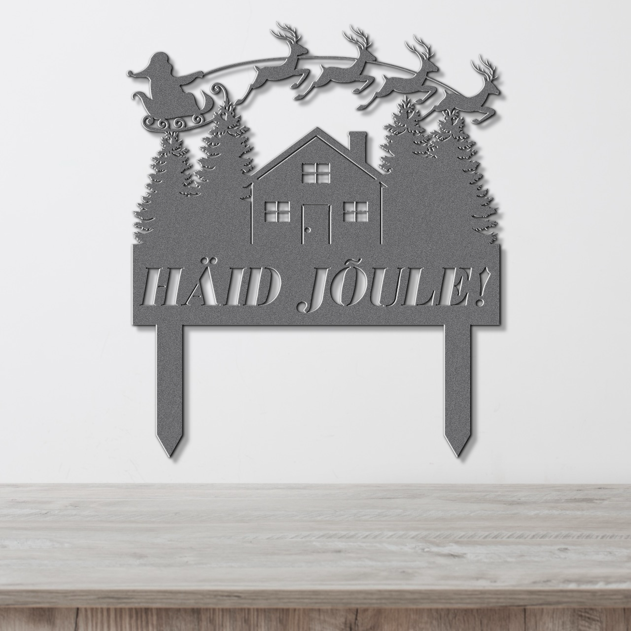 Christmas ground sign